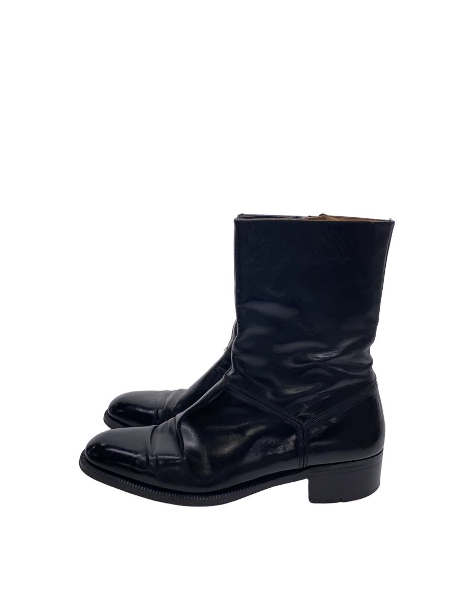【中古】Salvatore Ferragamo◆サイドジップ/ブーツ/US5.5/BLK/なめし革/黒//【シューズ】