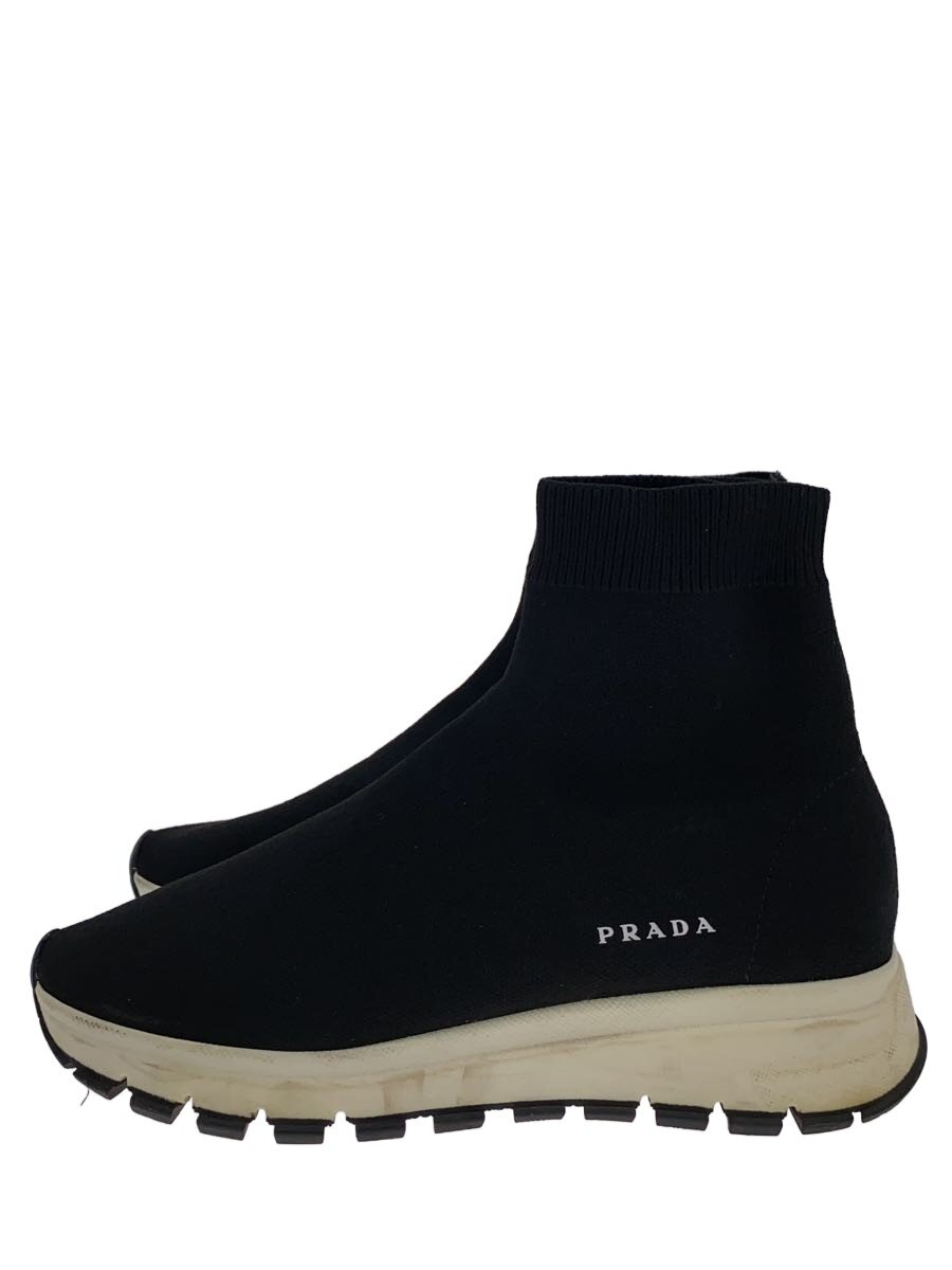 【中古】PRADA◆靴下ブーツ/36/BLK【シューズ】
