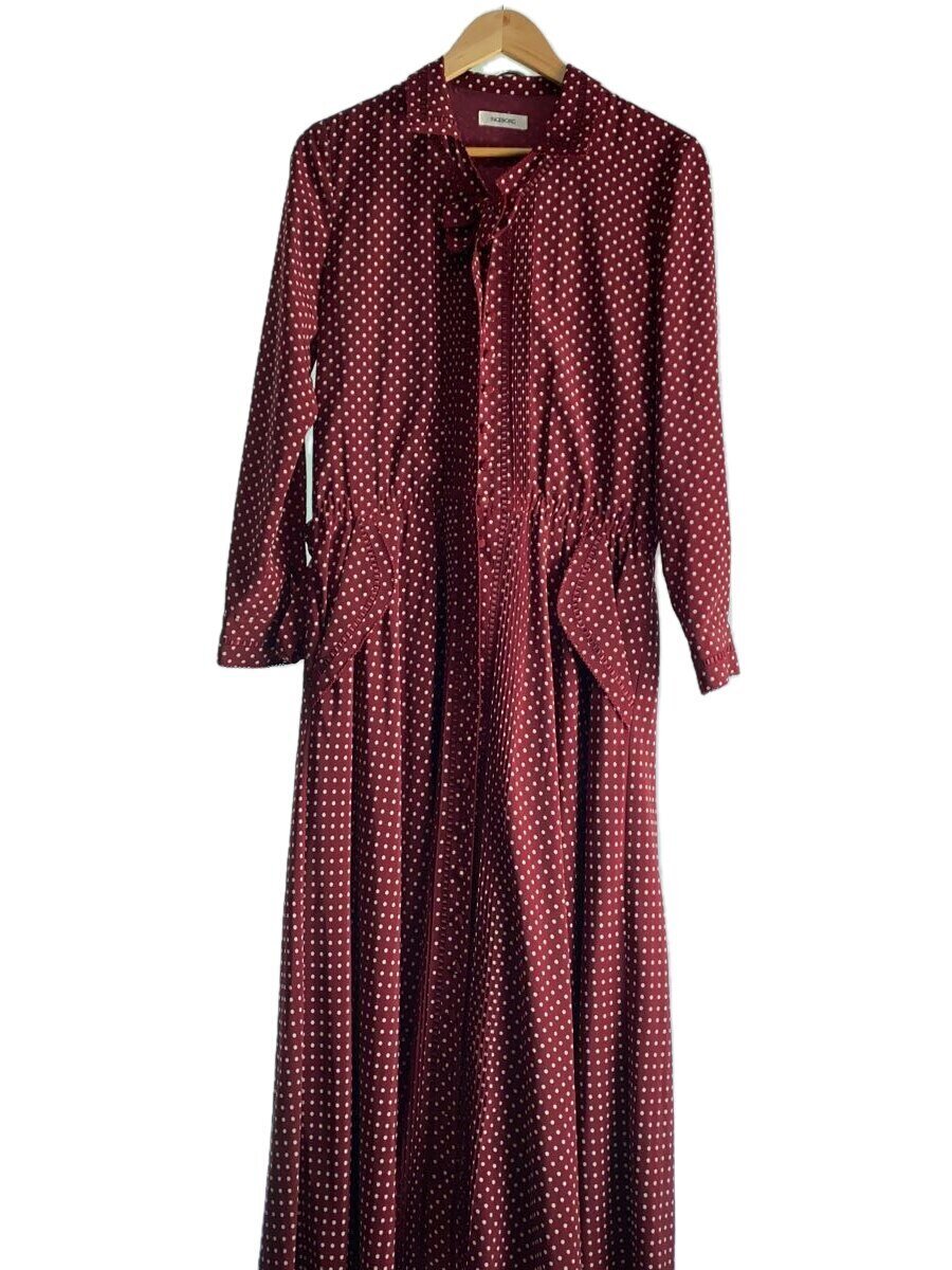 【中古】INGEBORG◆長袖ワンピース/--/ポリエステル/RED/ドット【レディースウェア】｜2ｎｄ STREET 店