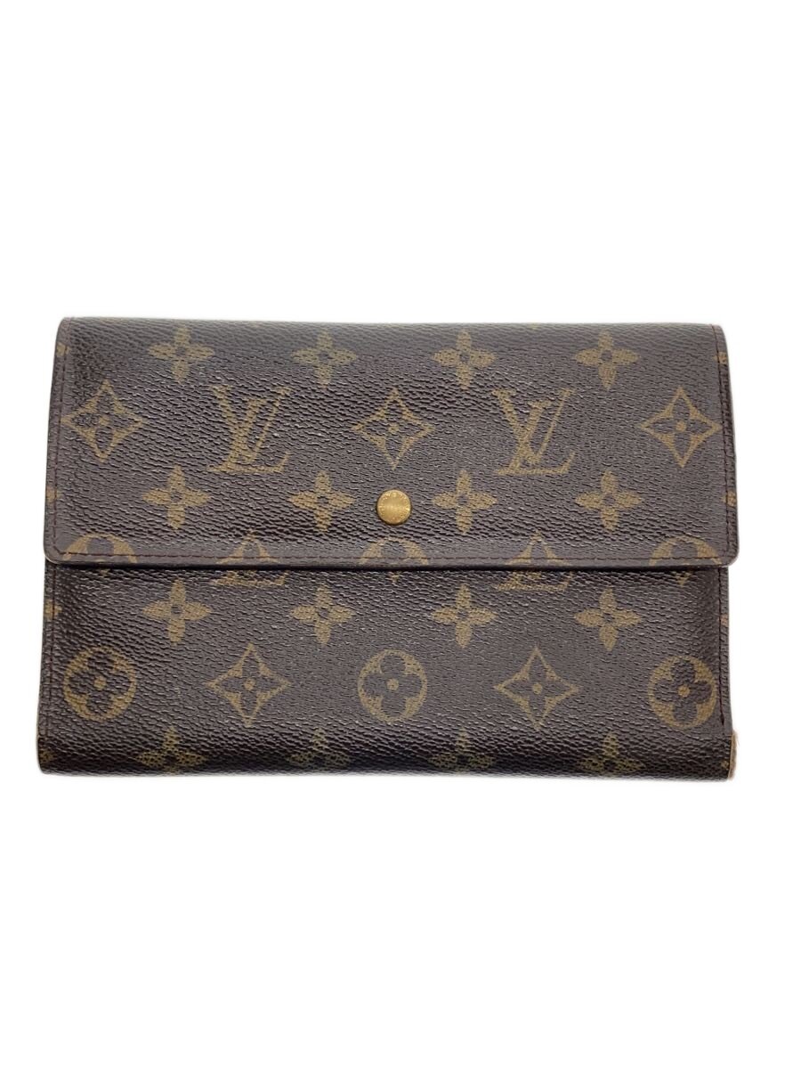 【中古】LOUIS VUITTON◆ポシェット・通り手形極点_モノグラム・帆布/PVC/BRW/レディース【服飾雑貨他】