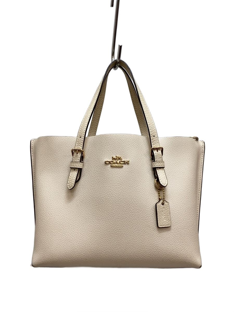 【中古】COACH◆モリー・トート_ベージュ/--/CRM【御徒面子】