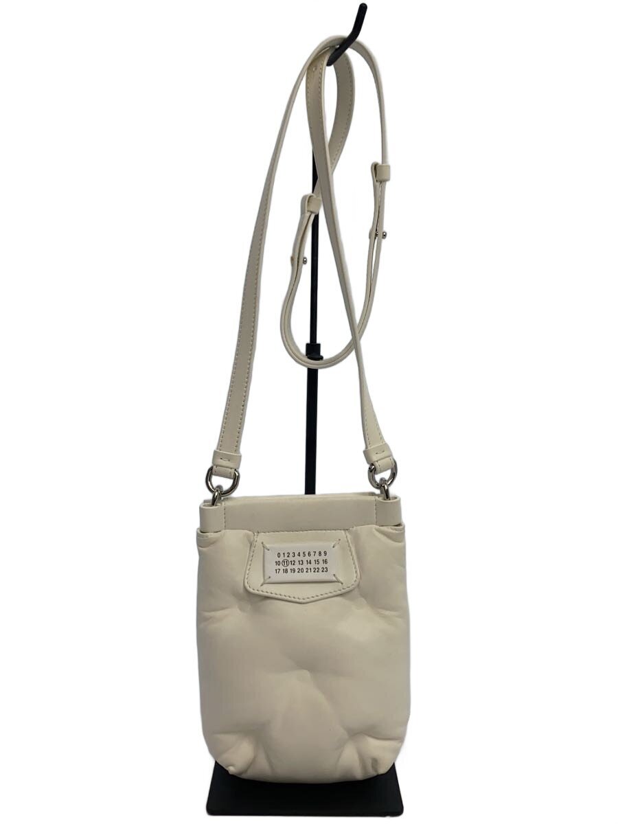 【中古】Maison Margiela◆グランスラムショルダーバッグ/レザー/ホワイト/無地/S56UI0224/メゾンマルジェラ【バッグ】｜2ｎｄ STREET 店