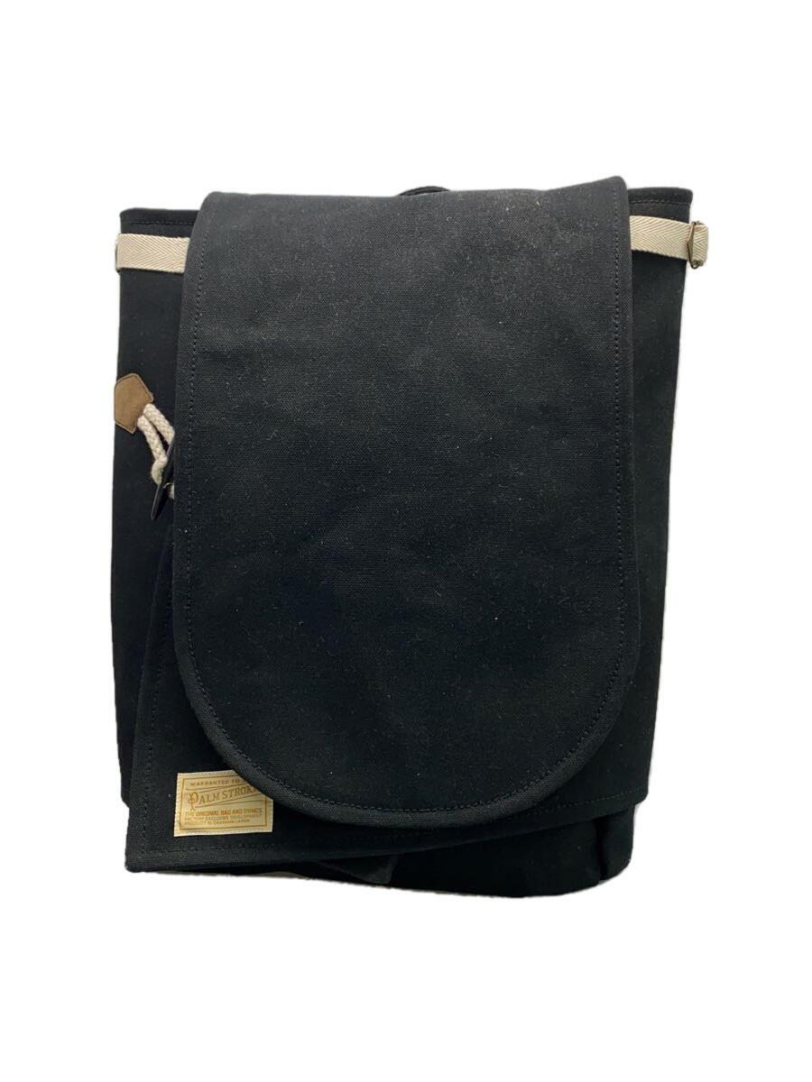 【中古】PALM STORE/背嚢/帆布/BLK/無地【御徒面子】