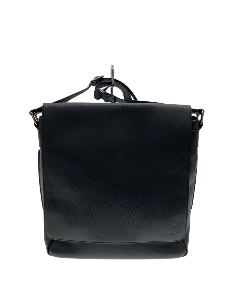 【中古】LOUIS VUITTON◆ミロ_五分五分ガ/なめし革/BLK【御徒面子】
