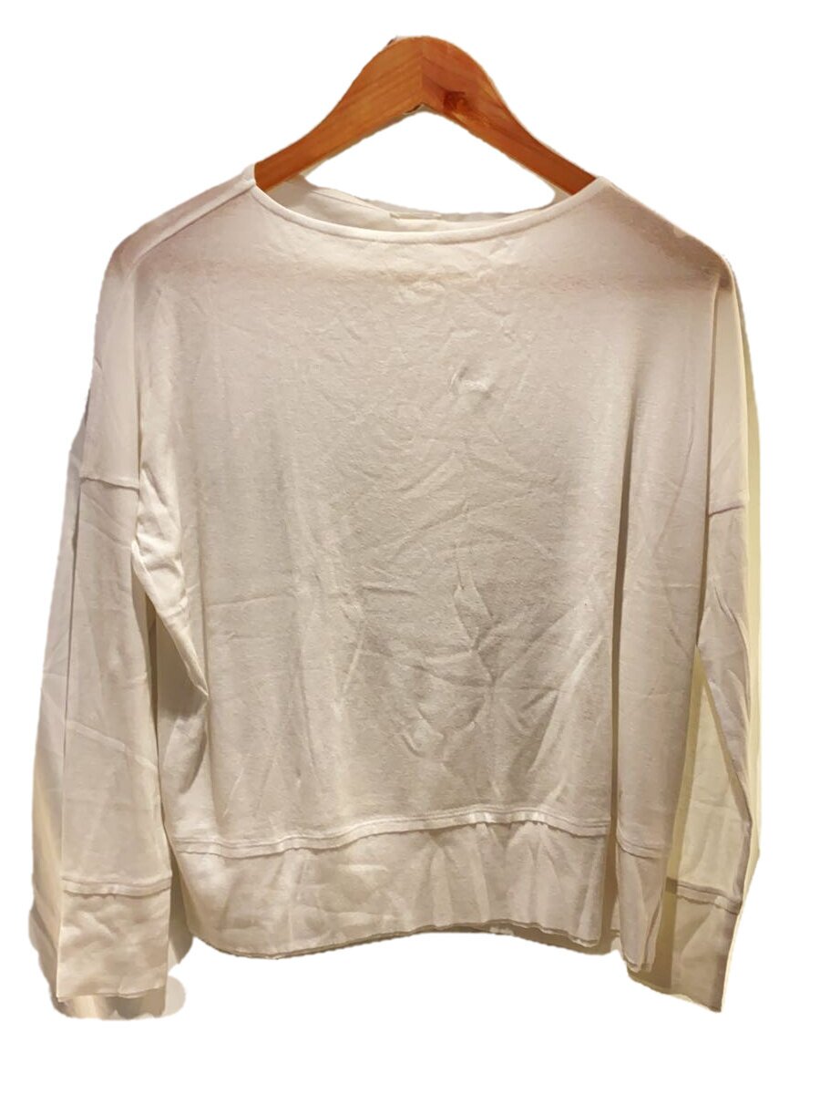 【中古】GALERIE VIE◆24SS/ガーゼフライスジャージーボートネックプルオーバー/綿織物/WHT/23-03-41-03301【レディース御召しもの】