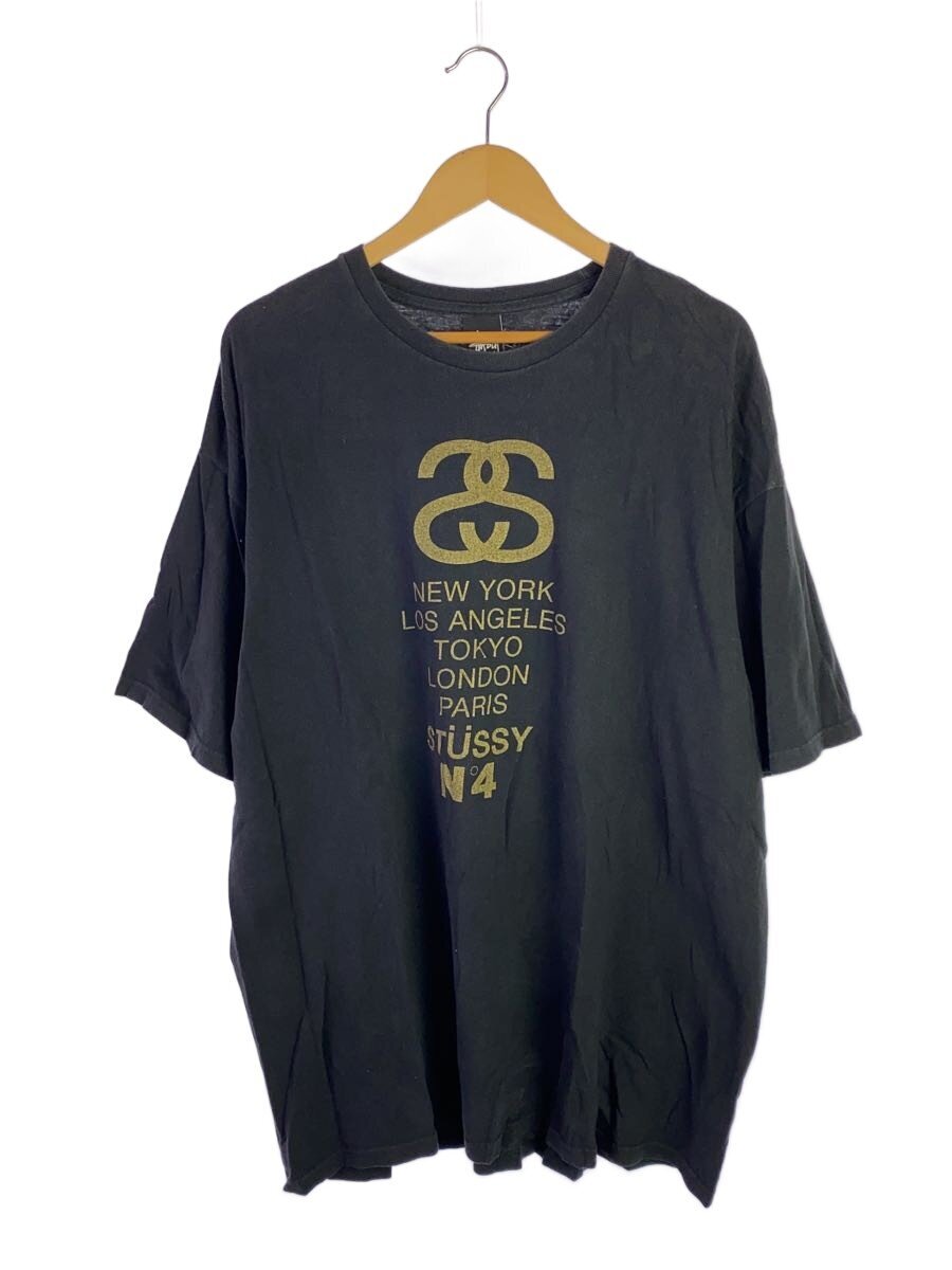 【中古】STUSSY◆プルオーバー/XXL/綿織物/BLK【メンズウェア】