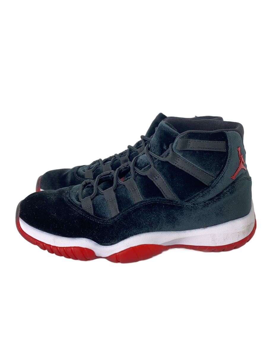 【中古】NIKE◆AIR JORDAN 11_エア湖 ジョーダン 11/27.5糎/BLK【シューズ】