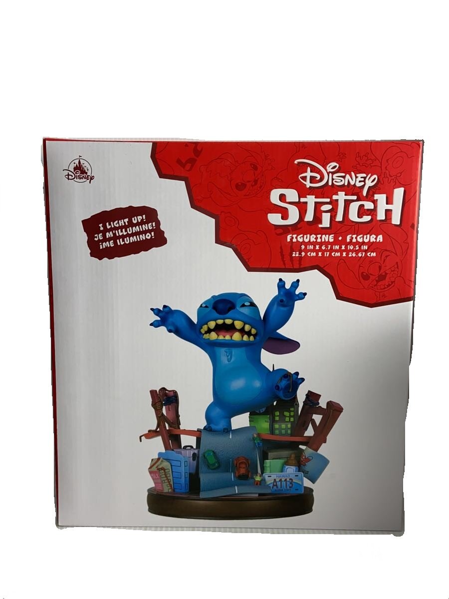 【中古】Disney◆室内装飾雑貨/青碧/スティッチ ライトアップ図形/サンフランシスコ/一部分欠品有【室内装飾小物・日用雑貨】