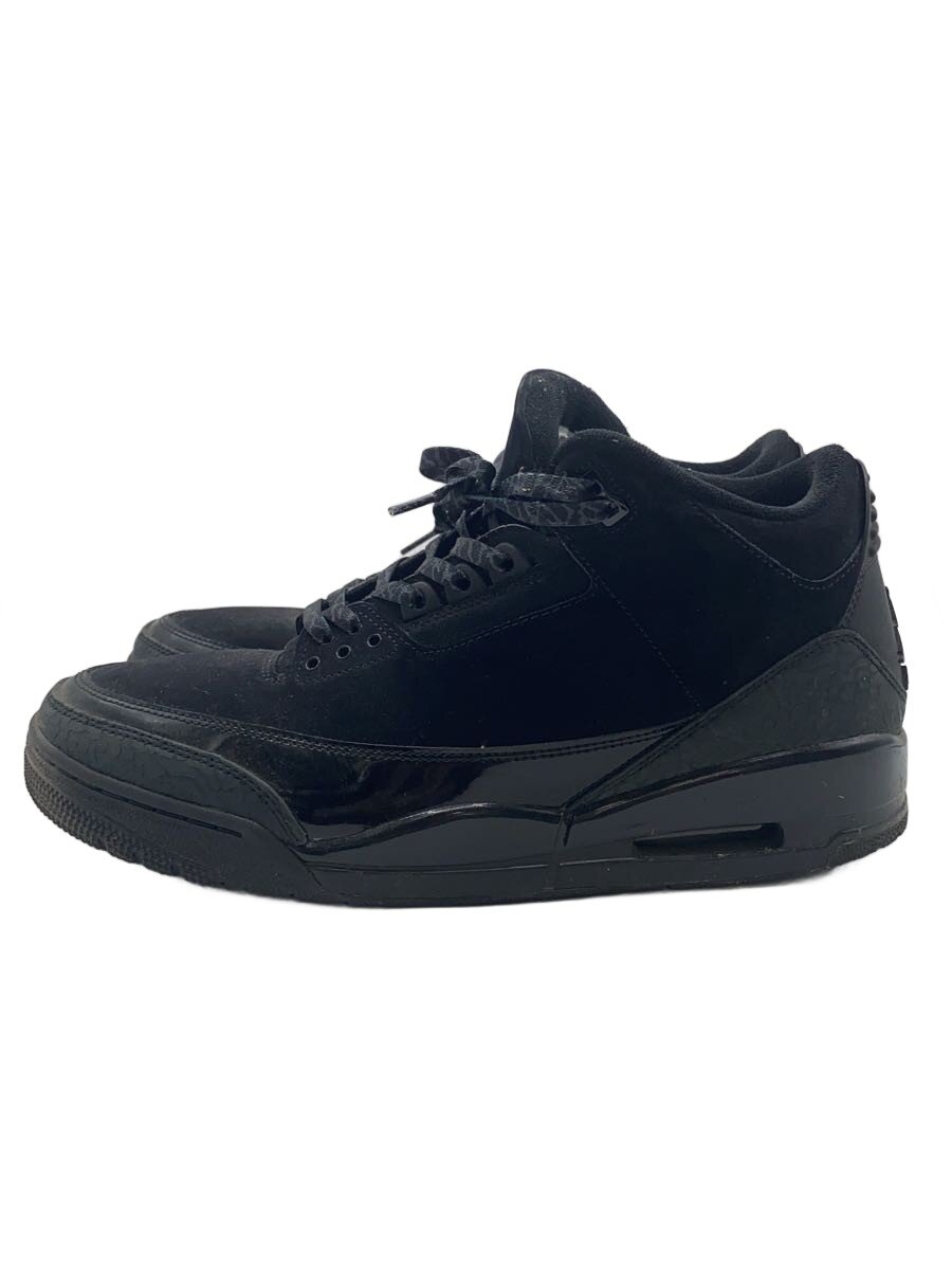 【中古】NIKE◆AIR JORDAN 3_エアジョーダン 3/30糎/BLK【シューズ】