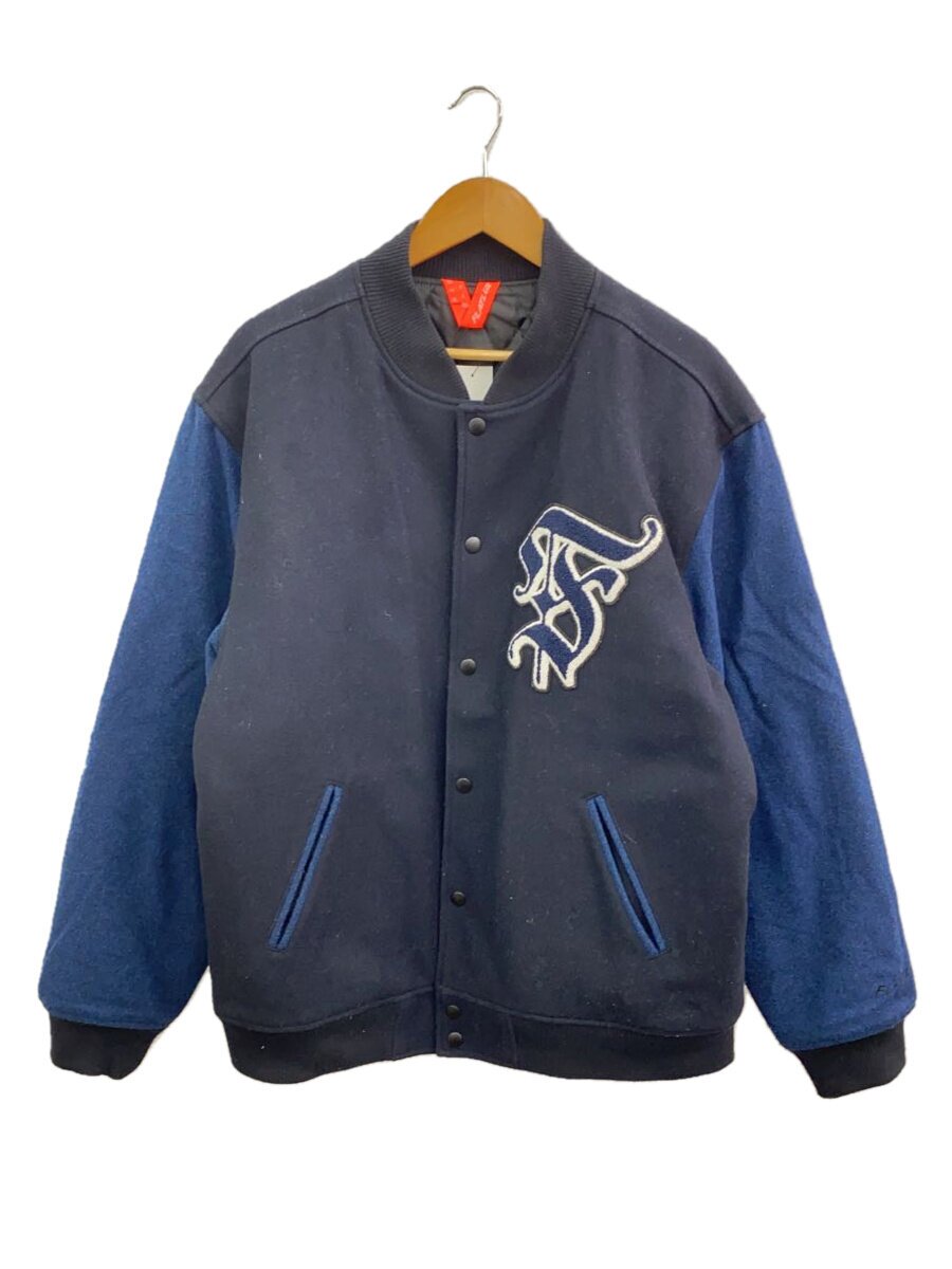 【中古】flatlux◆スタジャン/--/ウール/NVY/無地【メンズウェア】|2nd STREET 店