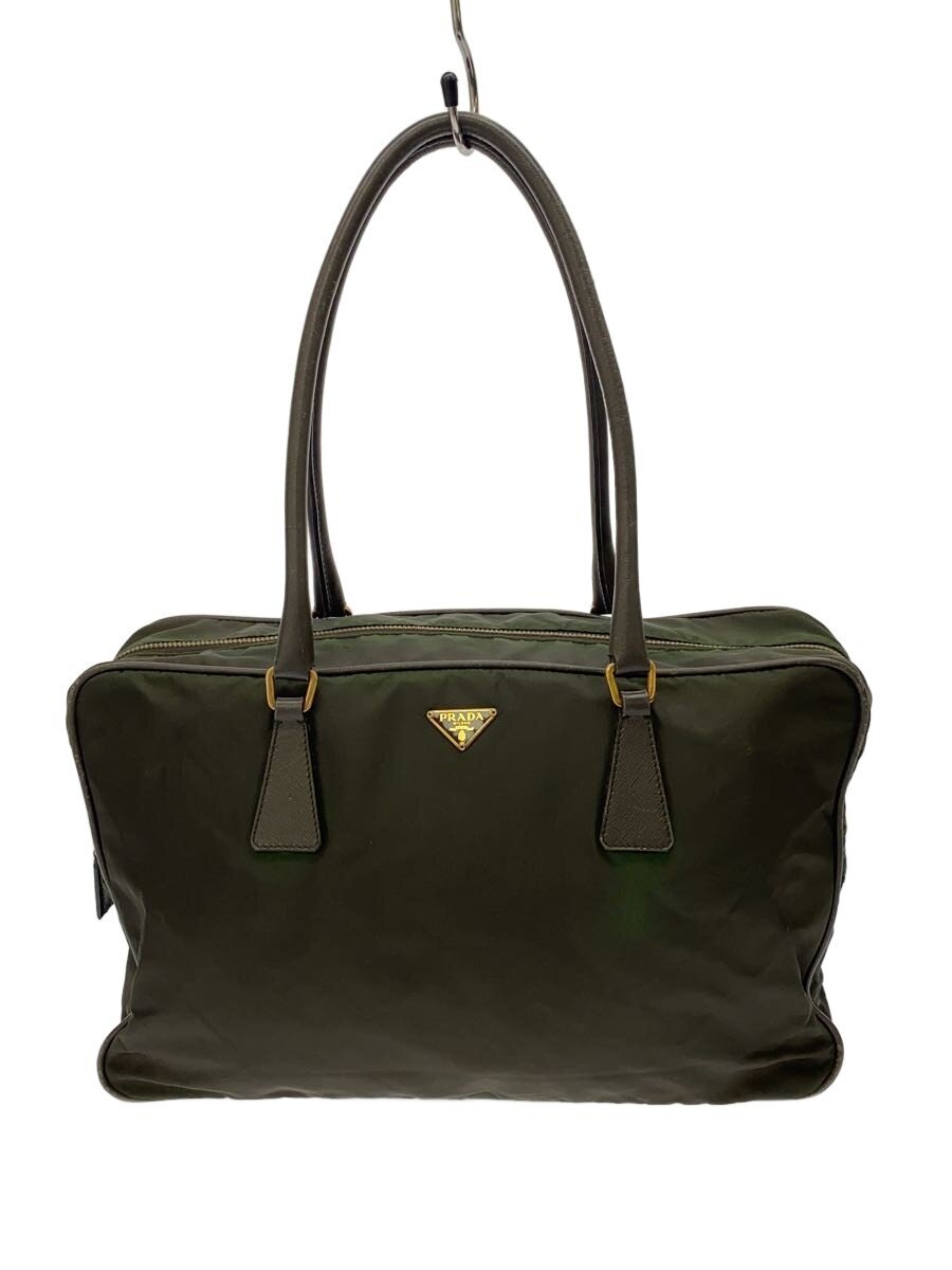 【中古】PRADA◆ハンドバッグ/ナイロン/GRN/無地【バッグ】｜2ｎｄ STREET 店 15,862円