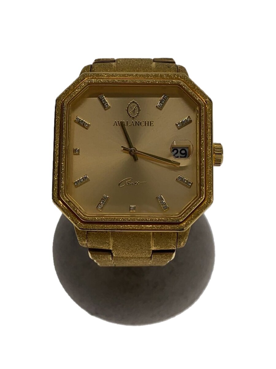 【中古】AVALANCHE GOLD\u0026JEWELRY◆石英ウオッチ/アナログ/ステンレス鋼/GLD/GLD/CESATI//【服飾雑貨他】