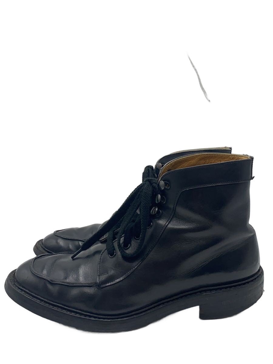 【中古】Tricker’s◆レースアップブーツ/US7.5/BLK/なめし革/5192【シューズ】