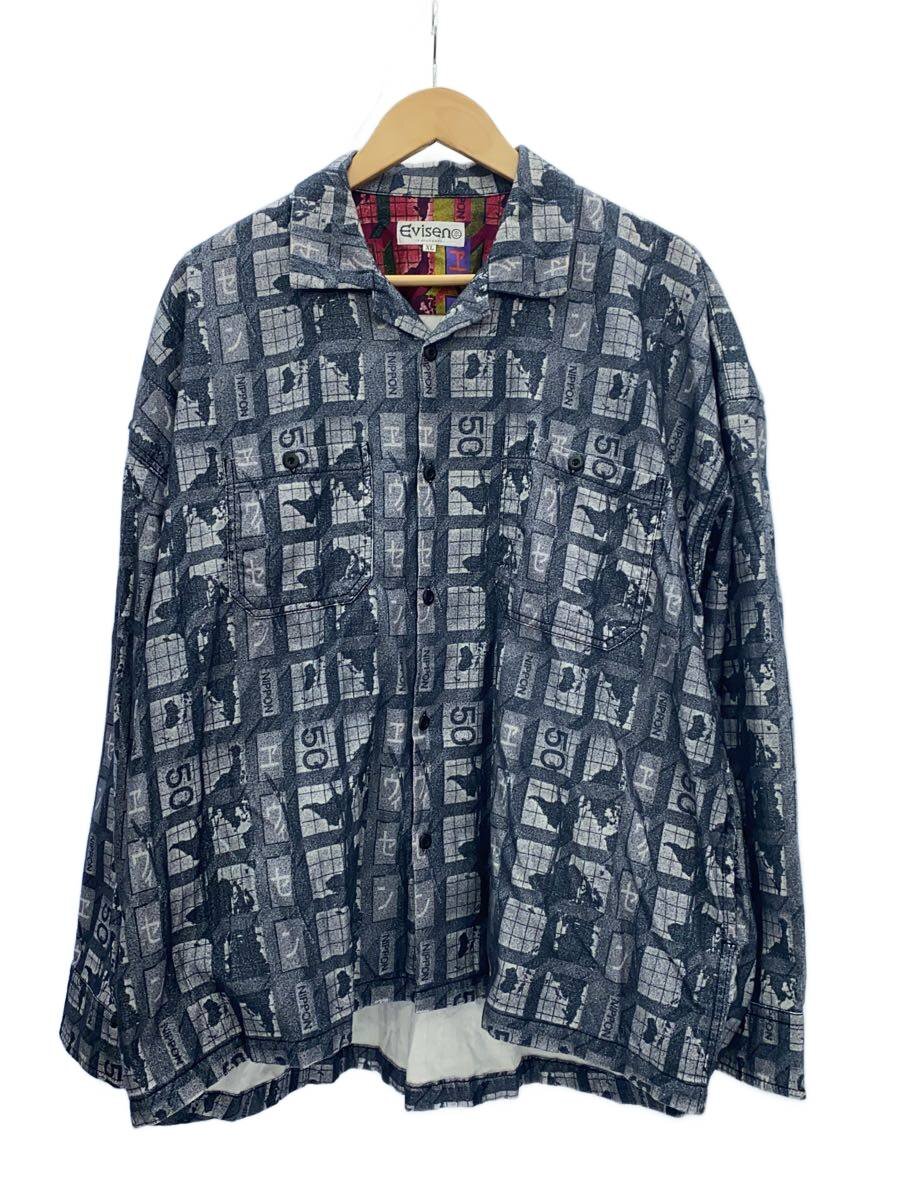 【中古】Evisen skateboards◆シャツジャケット/XL/コットン/GRY/総柄//【メンズウェア】|2nd STREET 店