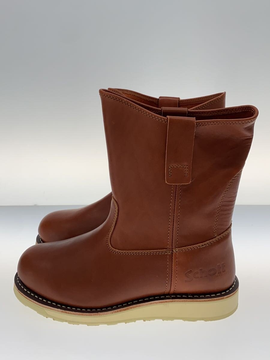 【中古】Schott◆Wellington boots/ブーツ/US9/BlickRed/なめし革/S24100【シューズ】