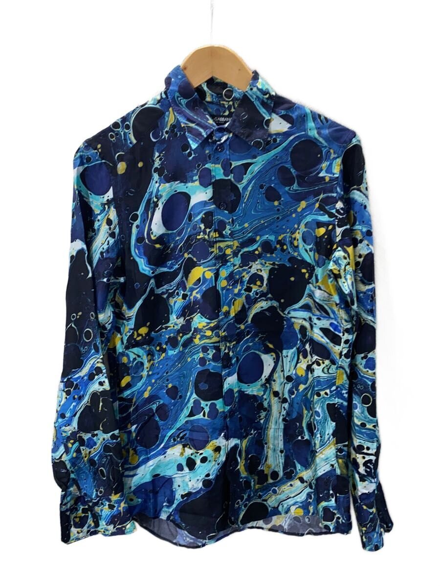 【中古】DOLCE&GABBANA◆長袖シャツ/--/シルク/BLU/総柄/G5JE8T/IS1KT//【メンズウェア】|2nd STREET 店