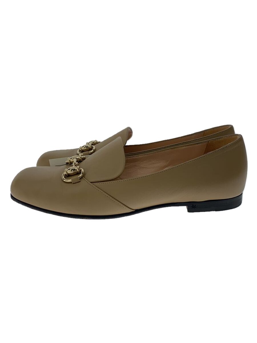 【中古】GUCCI◆置き目毛皮/36.5/BEG/なめし革/466702【シューズ】