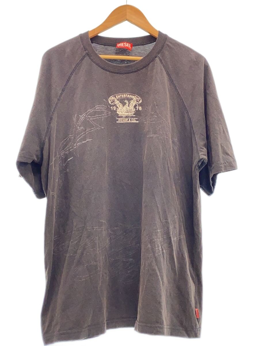 【中古】DIESEL◆プルオーバー/L/綿織物/BLK【メンズウェア】