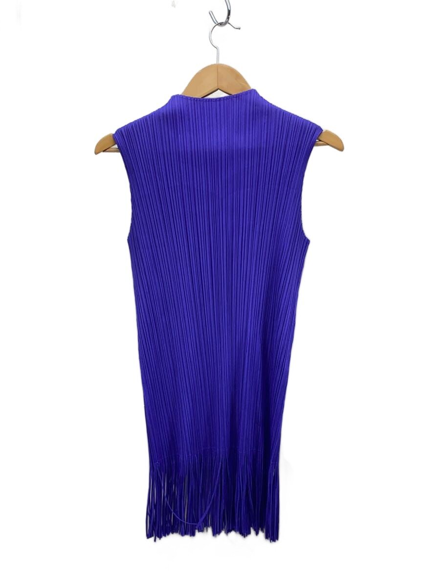 【中古】PLEATS PLEASE ISSEY MIYAKE◆ノースリーブカットソー/--/ポリエステル/PUP/PP53JT452【レディース御召しもの】