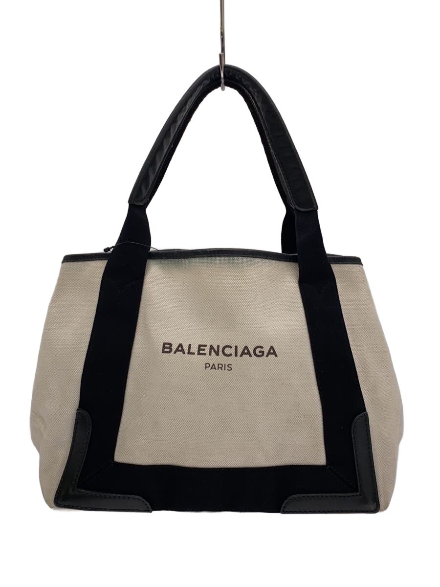 【中古】BALENCIAGA◆トートバッグ/帆布/BLK/339933・1081・A・535269【御徒面子】