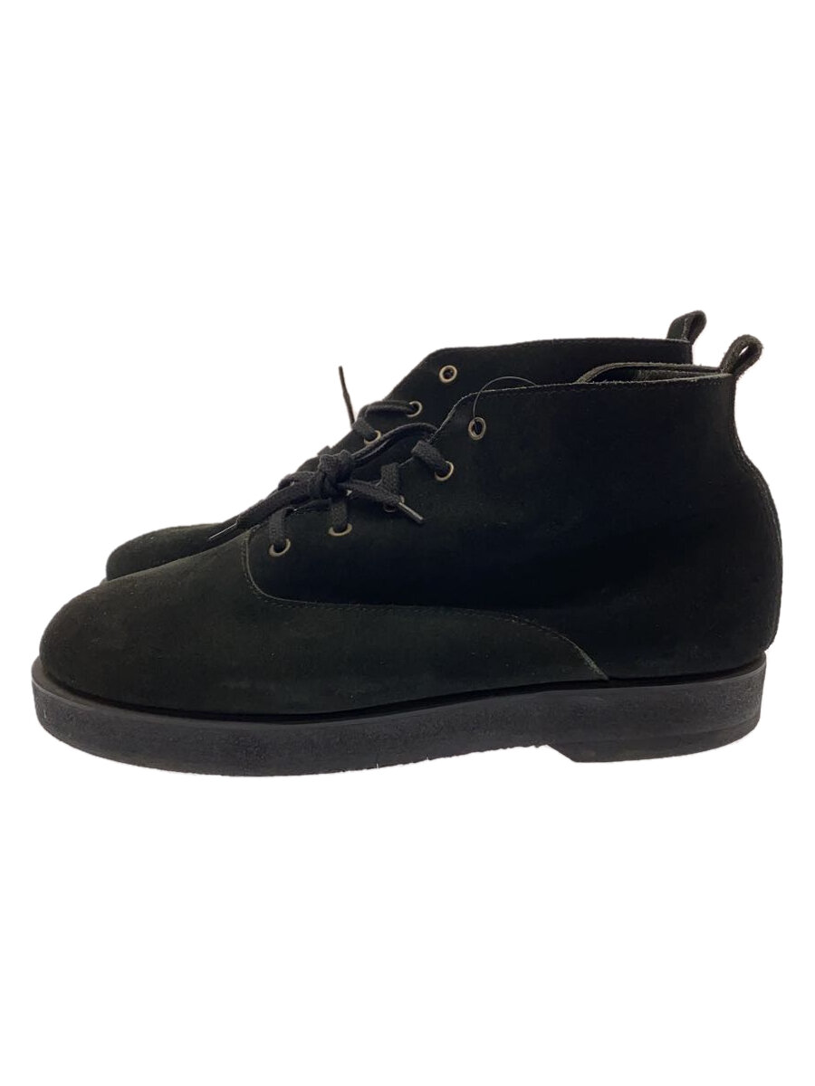 【中古】YOHJI YAMAMOTO◆レースアップブーツ/2L/BLK/スウェード/【シューズ】