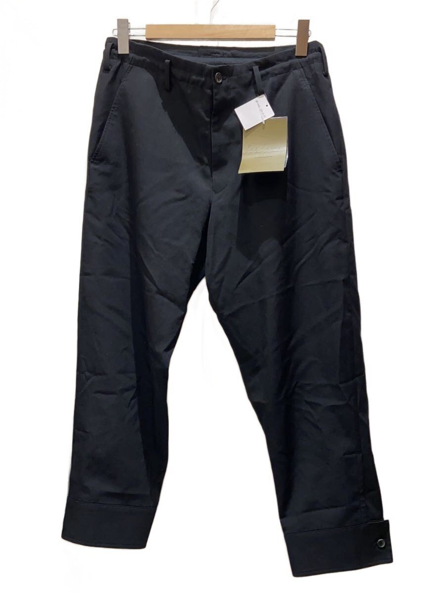 【中古】yohji yamamoto POUR HOMME◆WOOL GABARDINE BELTED HEM PANTS/1/ウール/ブラック/HP-P45-100//【メンズウェア】｜2ｎｄ STREET 店