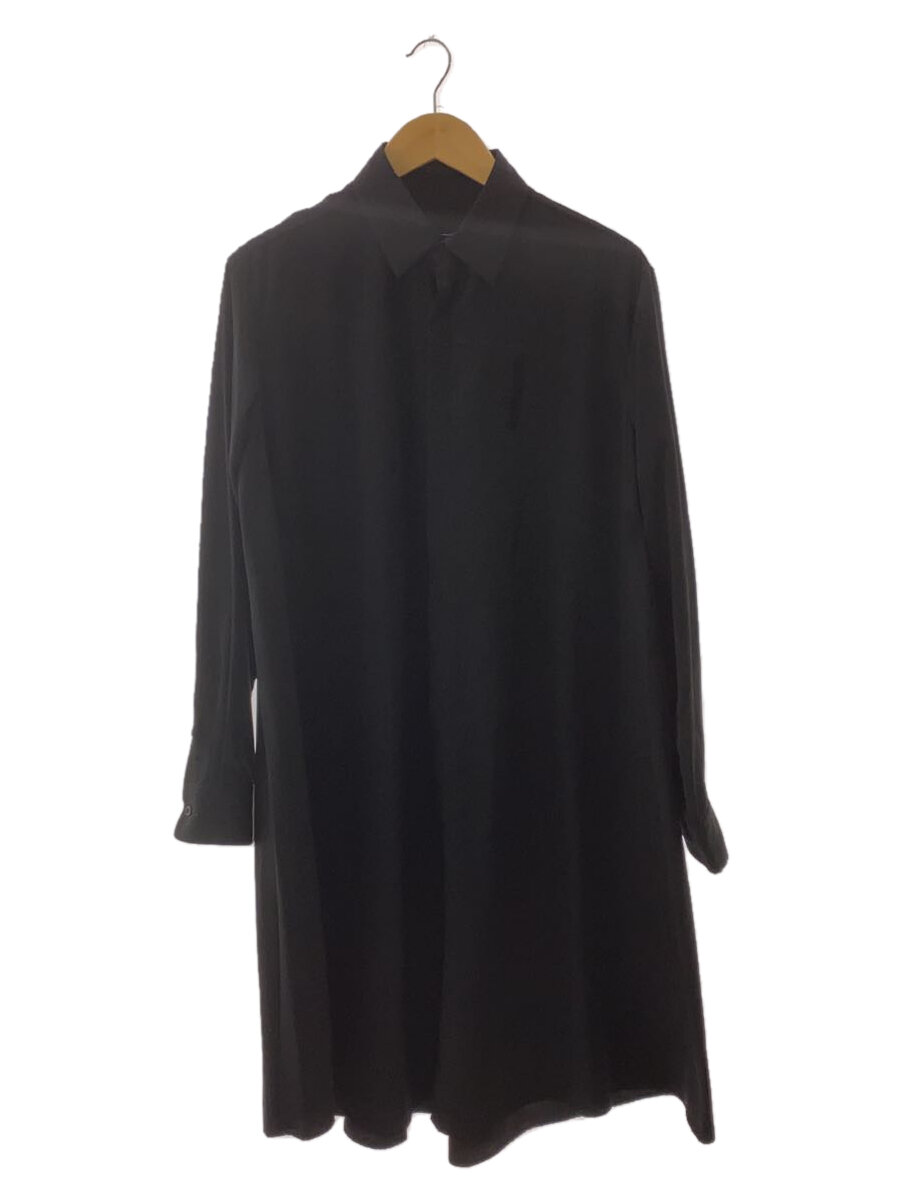 【中古】LAD MUSICIAN◆FLARE LONG SHIRT/長袖シャツ/46/ポリエステル/BLK/2215-103//【メンズウェア】｜2ｎｄ STREET 店