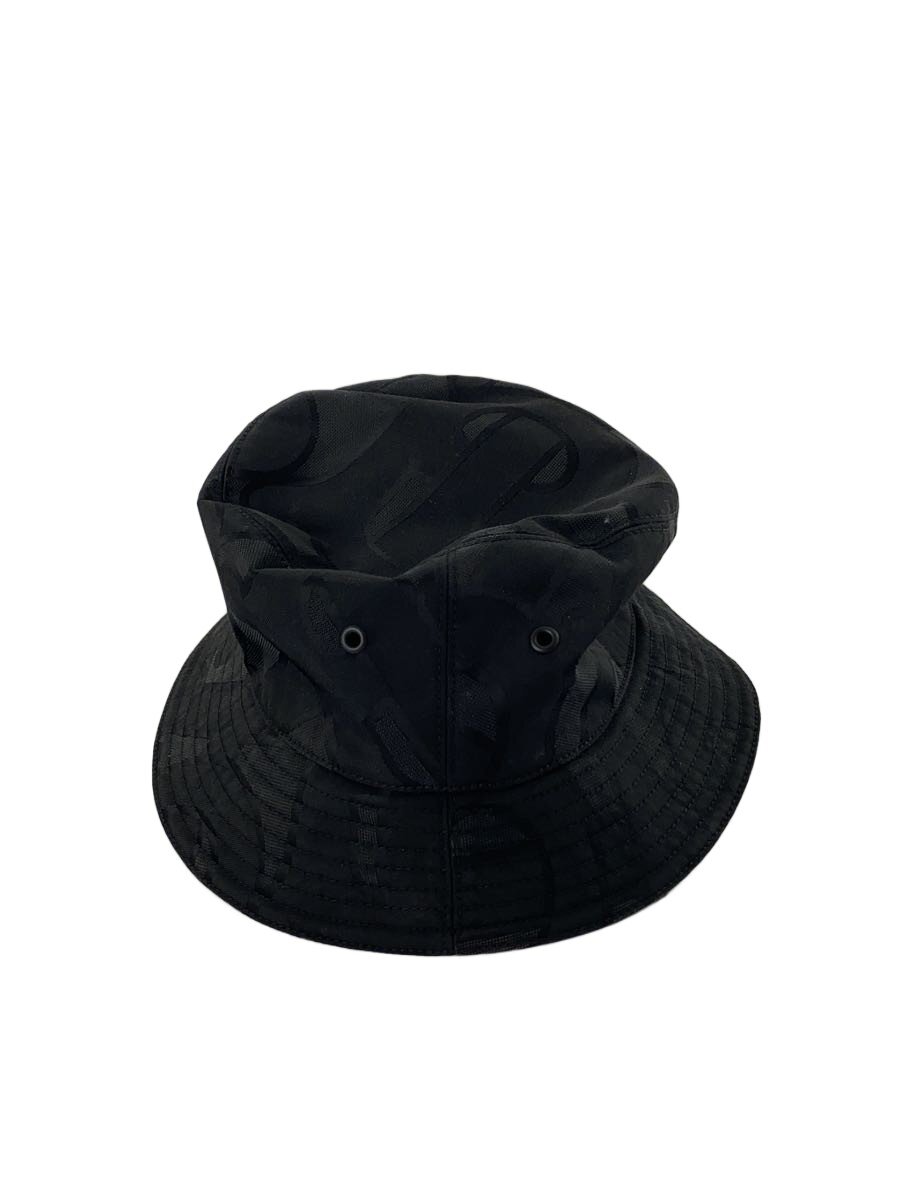 【中古】BURBERRY LONDON◆結核症 MONOGRAM JACQUARD HAT/モノグラムバケットハット/L/BLK/メンズ/8048768【服飾雑貨他】