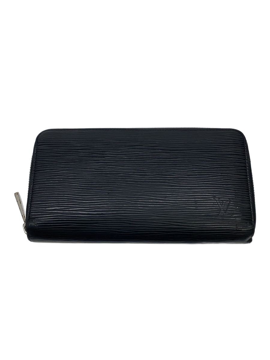【中古】LOUIS VUITTON◆ジッピー・ウォレット_エピ/レザー/BLK/メンズ【服飾雑貨他】