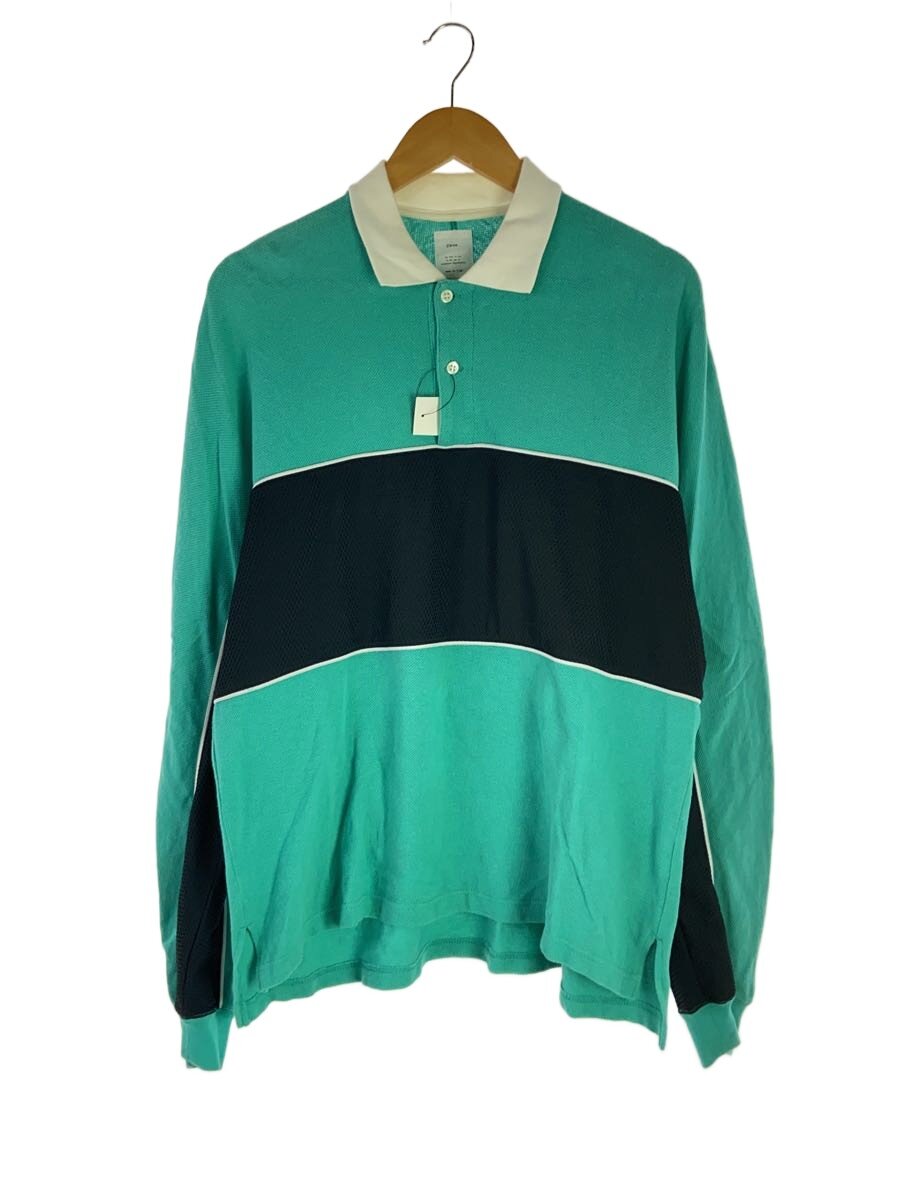 【中古】Name.◆19ss/ロングスリーブポロシャツ/長袖ティーシャツ/1/ポリエステル/GRN/NMCU-19SS-002【メンズウェア】