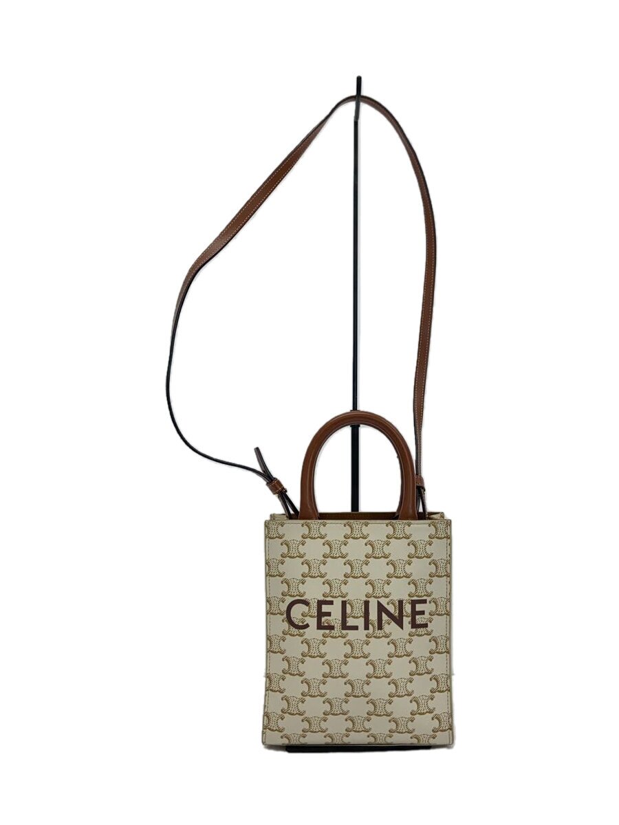 【中古】CELINE◆ショルダーバッグ/PVC/IVO/総柄/194372BZK.01BC【御徒面子】