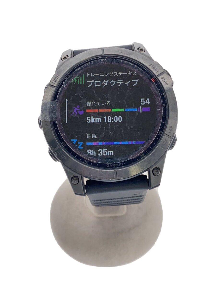 【中古】GARMIN◆FENIX 7X/デジタル/思われ人/BLK/BLK/チタン【服飾雑貨他】