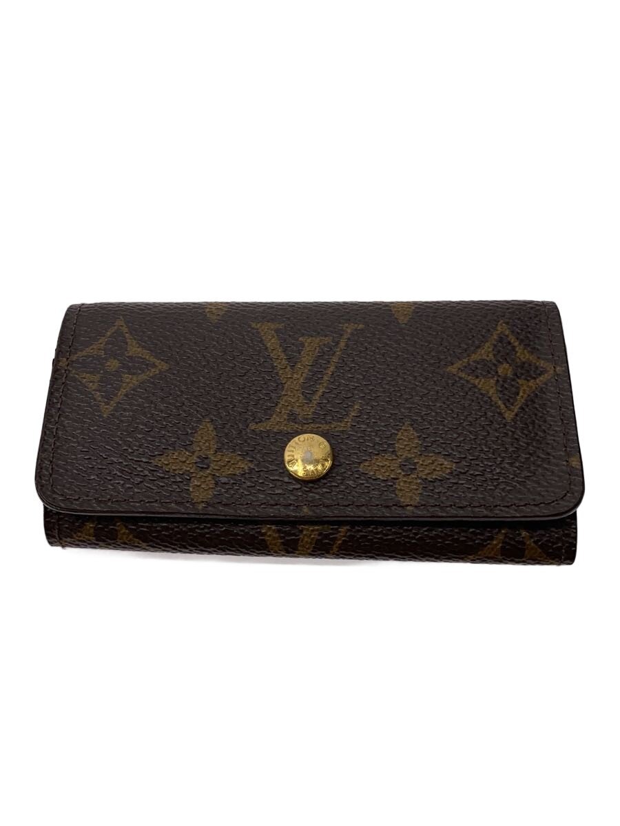 【中古】LOUIS VUITTON◆ミュルティクレ4_モノグラム・キャンバス/--/BRW/レディース/使用感有【服飾雑貨他】｜2ｎｄ STREET 店