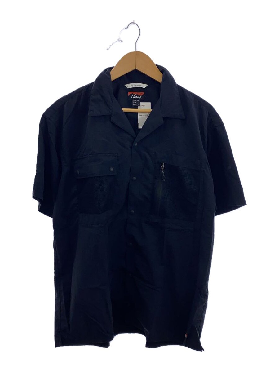 【中古】NANGA◆半袖プルオーバー/M/ナイロン/BLK/無地/NW2321-1H511//【メンズウェア】