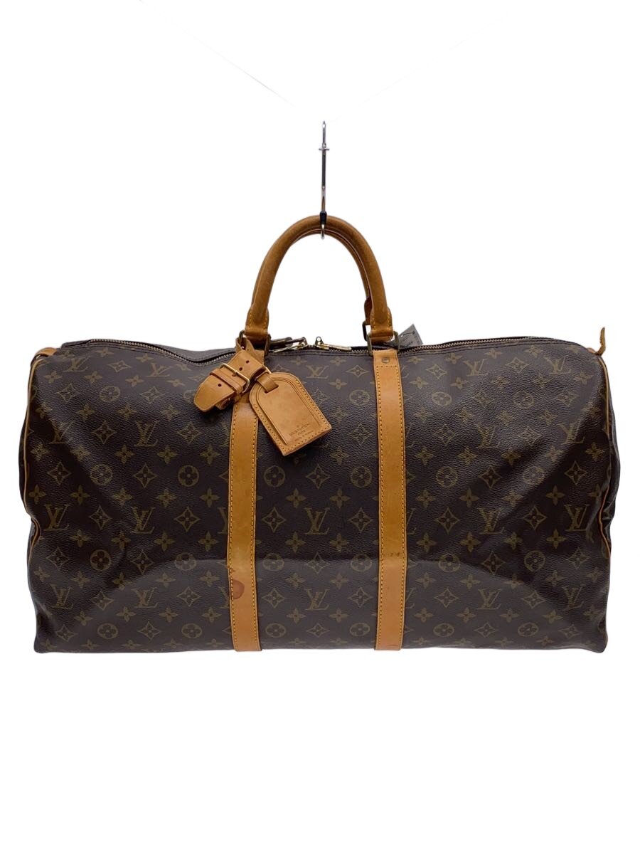 【中古】LOUIS VUITTON◆キーポル55_モノグラム・帆布/PVC/BRW【御徒面子】