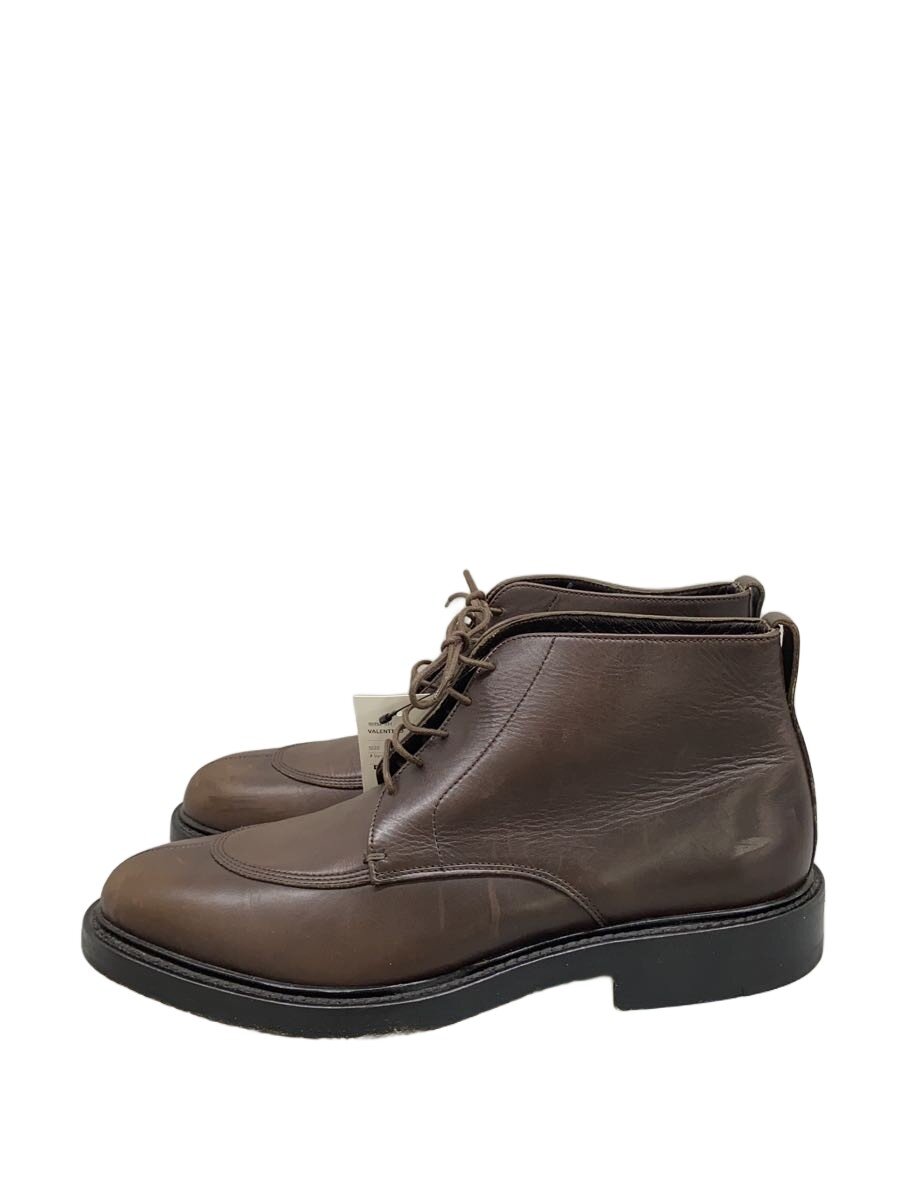 【中古】VALENTINO◆チャッカブーツ/40/BRW/なめし革【シューズ】