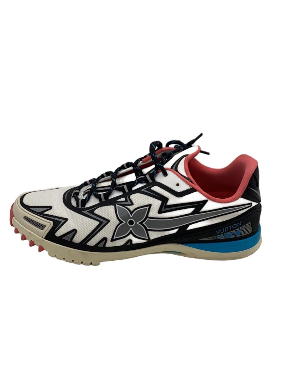 【中古】LOUIS VUITTON◆ローカットスニーカー/US9.5/WHT【シューズ】