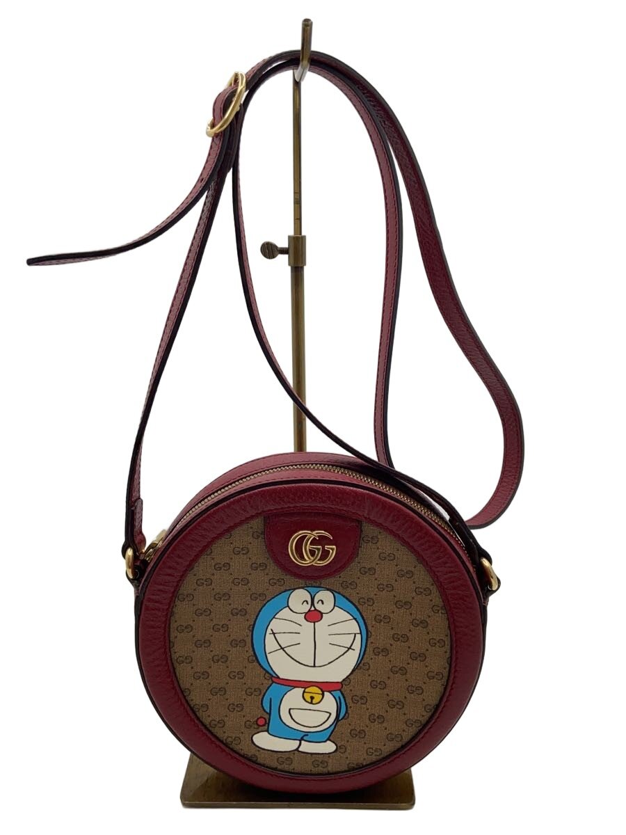 【中古】GUCCI◆グッチ/ショルダーバッグ/ドラえもん/625216/GGスプリーム/赤いこと【御徒面子】