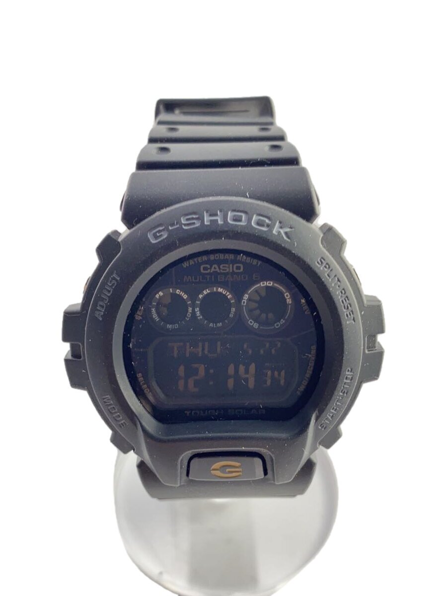【中古】CASIO◆ソーラーウオッチ・G-SHOCK/デジタル/BLK【服飾雑貨他】