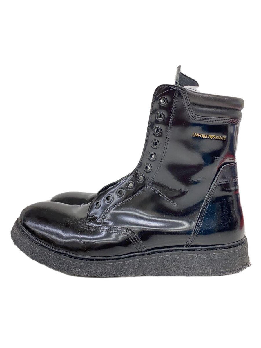 【中古】EMPORIO ARMANI◆レースアップブーツ/43/BLK/X4M344XF472【シューズ】