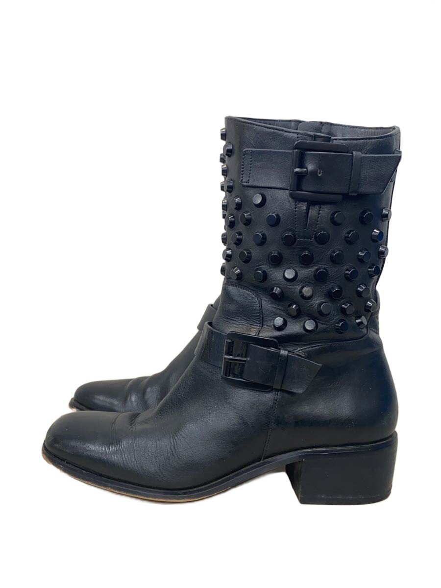 【中古】MICHAEL KORS◆ブーツ/--/黒/レザー/サイドジップ/スタッズ【シューズ】|2nd STREET 店