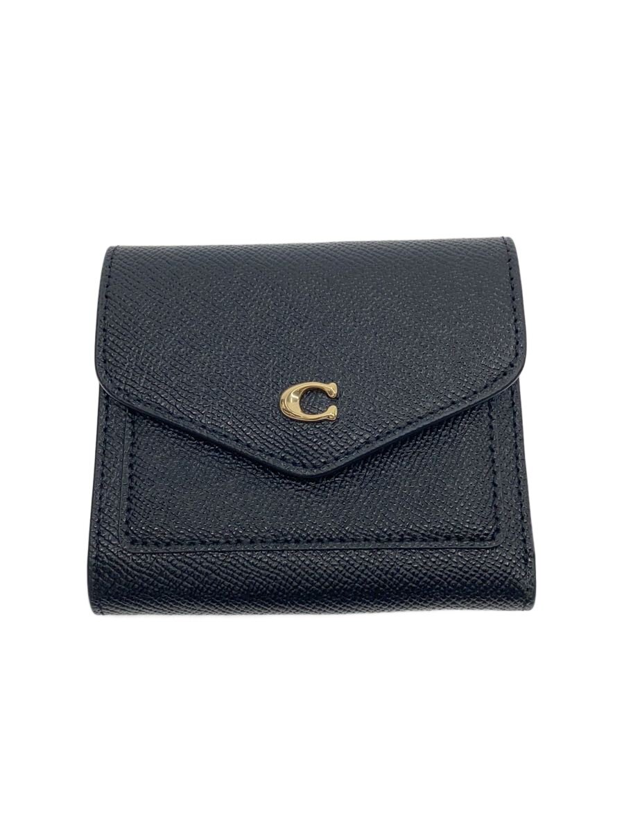 【中古】COACH◆ウィン・スモールウォレット/なめし革/BLK/レディース//【服飾雑貨他】