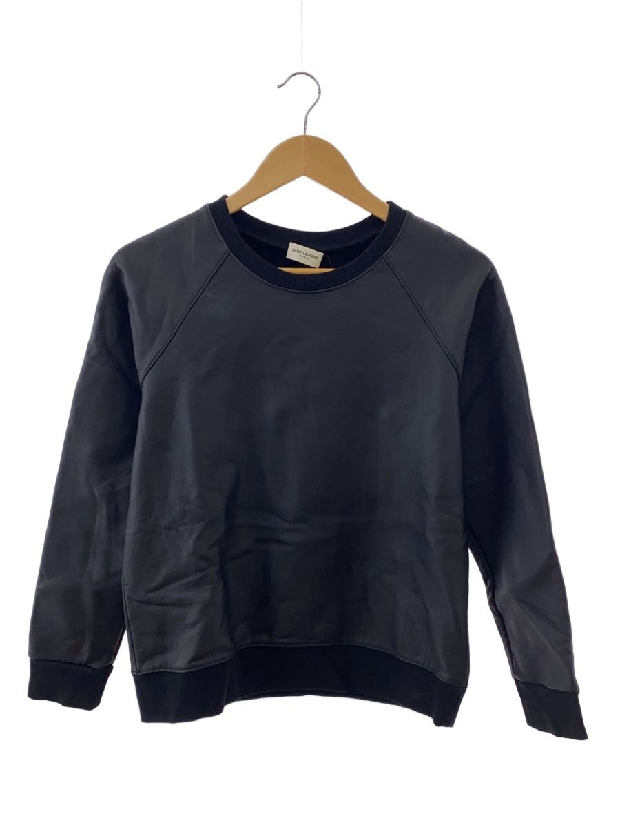 【中古】SAINT LAURENT◆汗水/M/フェイクレザー/BLK/無地/402690 Y2TU2【レディースお召しもの】
