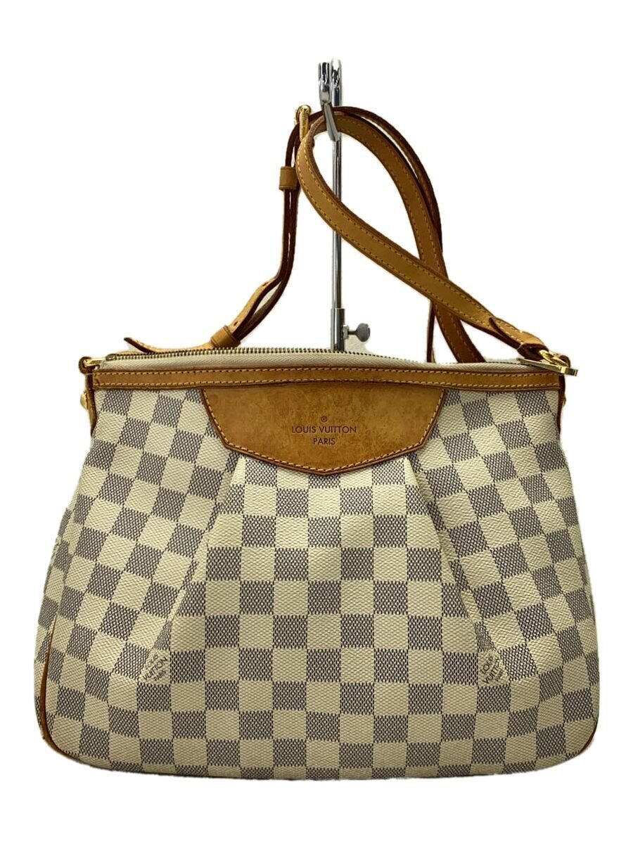 【中古】LOUIS VUITTON◆シラクーサPM_ダミエ・アズール_WHT/PVC/WHT【御徒面子】