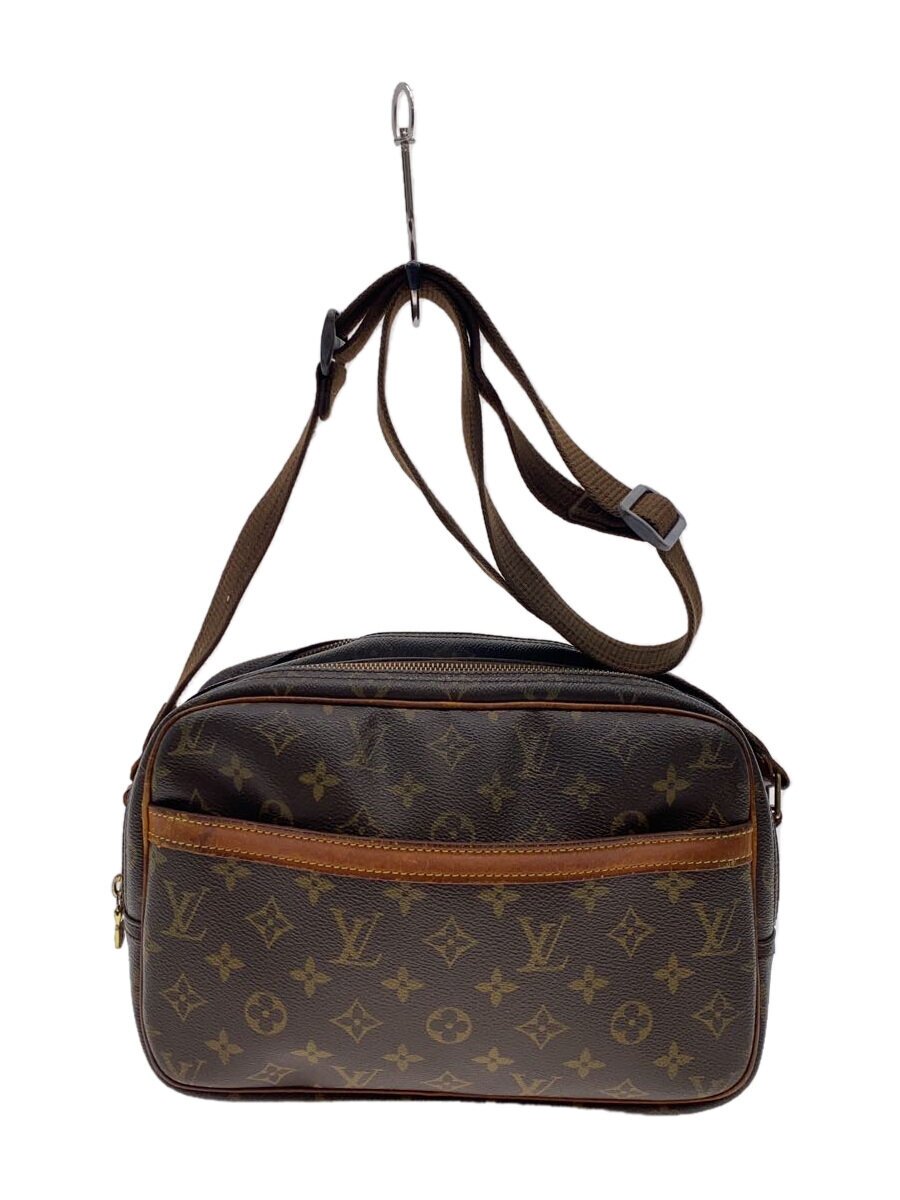 【中古】LOUIS VUITTON◆通信員PM_モノグラム・帆布_BRW/PVC/BRW【御徒面子】