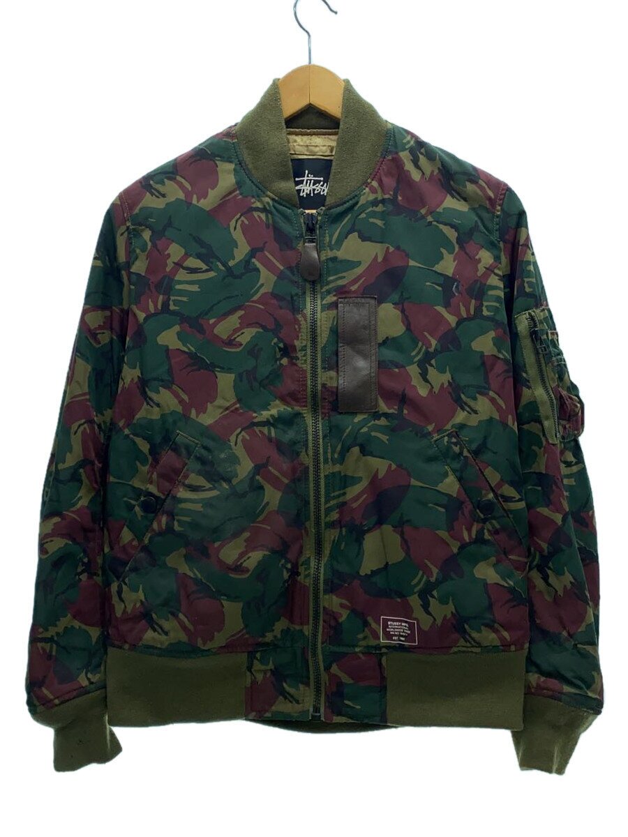 【中古】STUSSY◆ジャケット/S/ポリエステル/GRN/カモフラ//【メンズウェア】|2nd STREET 店