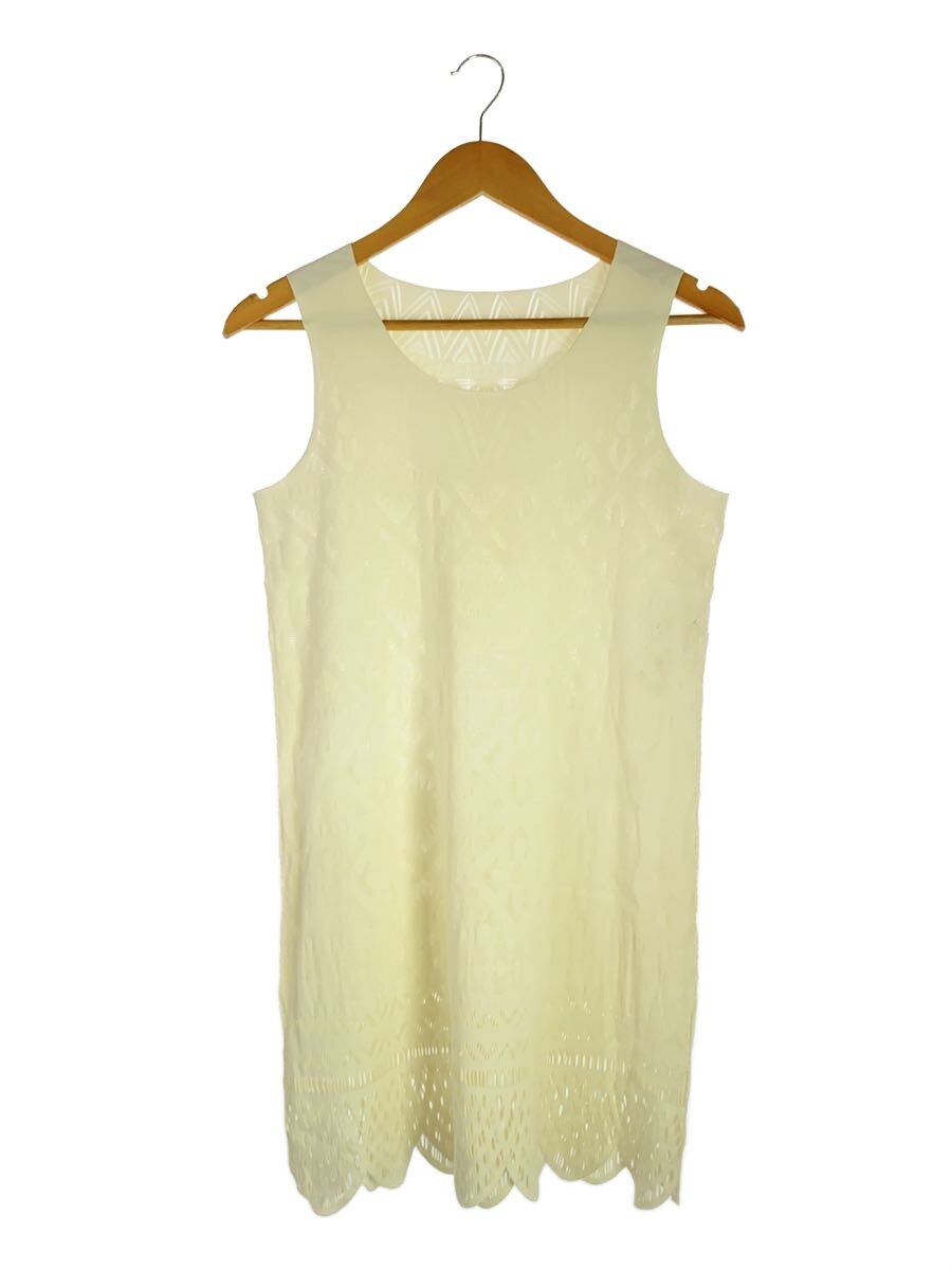 【中古】PLEATS PLEASE ISSEY MIYAKE◆切り立てる御花/キャミソール・貯蔵タンクとっ始め/3/ナイロン/WHT/PP12LT942//【レディース御召しもの】