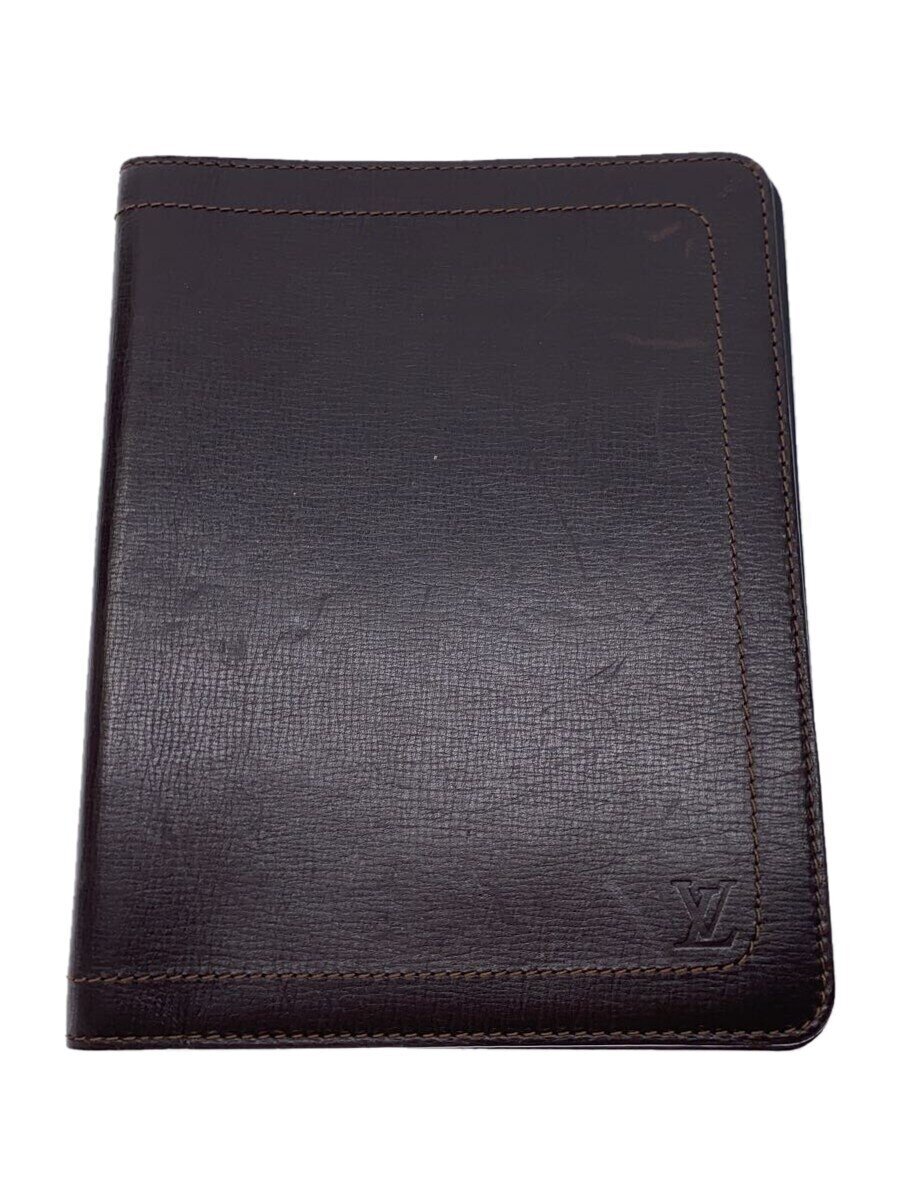 【中古】LOUIS VUITTON◆アジェンダ・ビューローNM_ユタ_BLK/レザー/BRW/メンズ【服飾雑貨他】｜2ｎｄ STREET 店