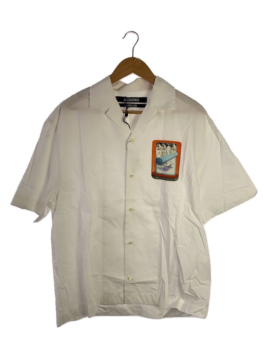 【中古】JACQUEMUS◆オープンカラー/半袖シャツ/46/コットン/WHT/25SSH201-1140-1IF【メンズウェア】｜2ｎｄ STREET 店