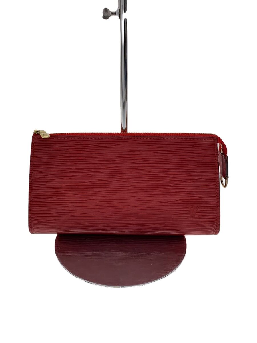 【中古】LOUIS VUITTON◆ポシェット・アクセソワール_エピ_RED/なめし革/RED【御徒面子】